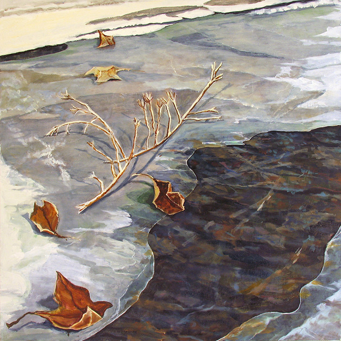 Sally Pettus painting, Freezing Up